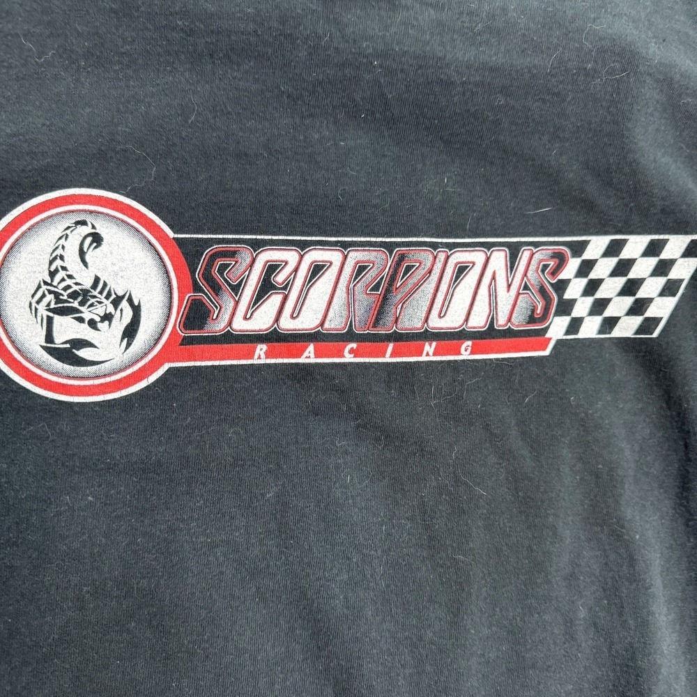 Delta Pro Weight Scorpions Racing Shirt Mens L Black Long Sleeve Graphic Tee - Picture 3 of 7